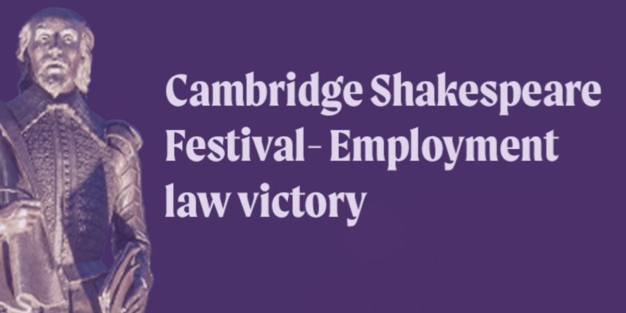 Judge Rules That the Cambridge Shakespeare Festival Was Wrong to Treat Performers as Volunteers  Image