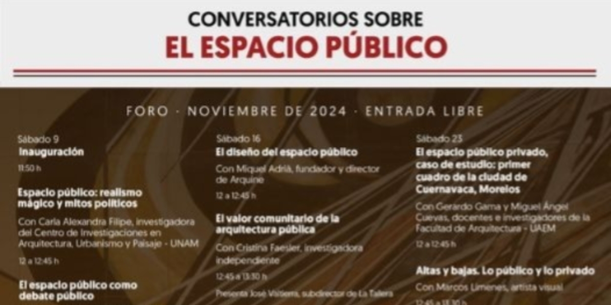 La Tallera Será Anfitriona De Conversatorios De Reflexión Sobre El Espacio Público  Image