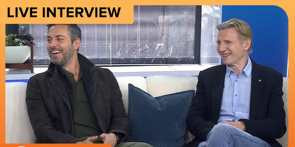 Liam Neeson & Zachary Levi Talk Playing CIA Ops in 'The Fix' Video