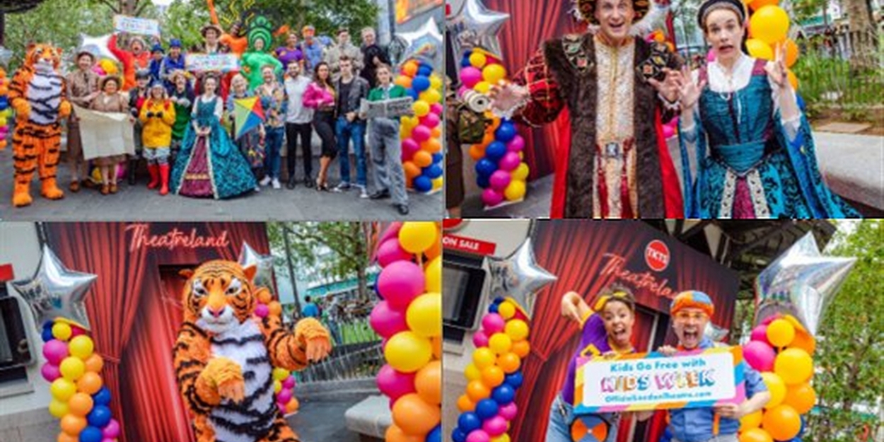 London Theatre Characters Descend onto Leicester Square to Celebrate Kids Week Campaign  Image