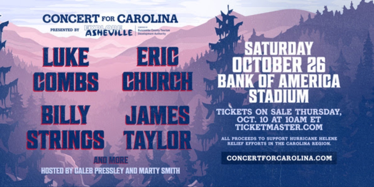 Luke Combs, Eric Church, & More to Headline 'Concert for Carolina' Photo