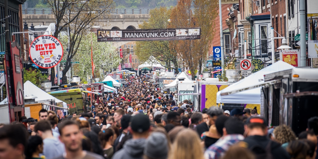 MANAYUNK StrEAT FOOD FESTIVAL with 70+ Food Trucks and Gourmet Vendors on 4/27  Image