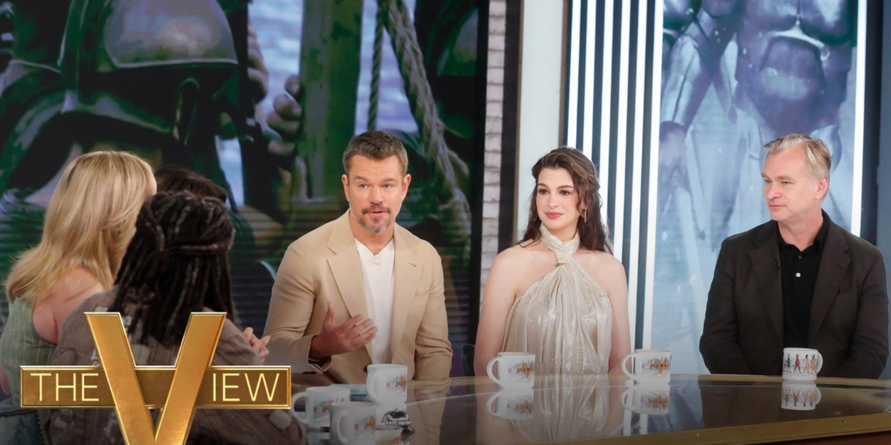Matt Damon, Anne Hathaway & Christopher Nolan Appear on THE VIEW Video