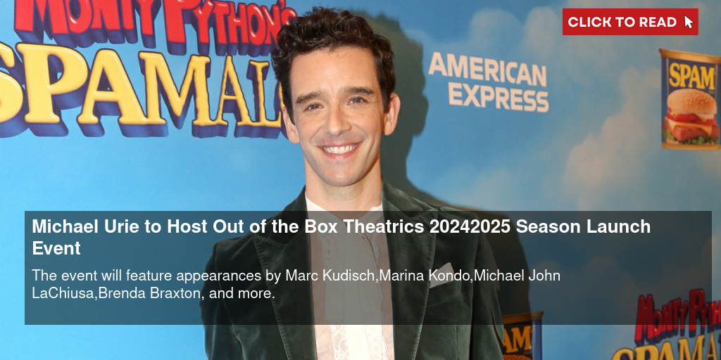 Michael Urie to Host Out of the Box Theatrics 2024-2025 Season Launch Event - Vimarsana News