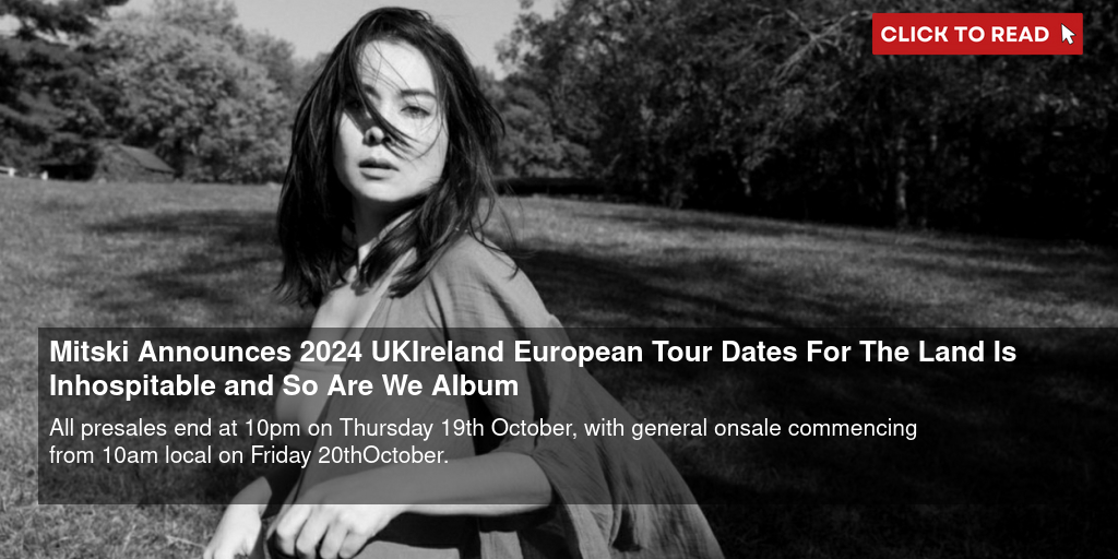 Mitski Announces 2024 UK/Ireland & European Tour Dates For 'The