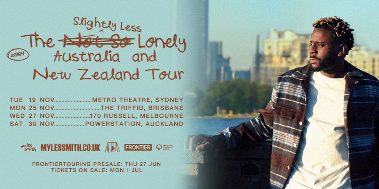 Myles Smith to Embark on The Slightly Less Lonely Australia + New Zealand Tour 