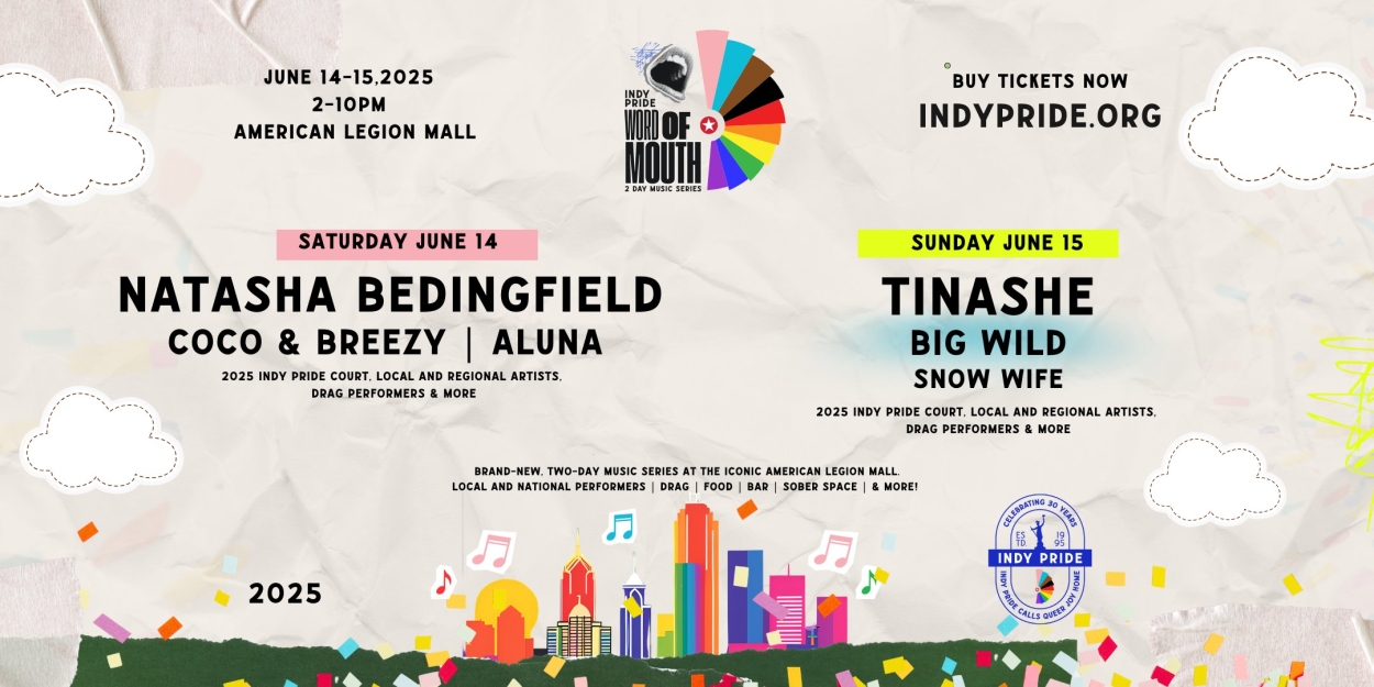 Natasha Bedingfield, Tinashe and More to Join Indy Pride's WORD OF MOUTH Lineup  Image