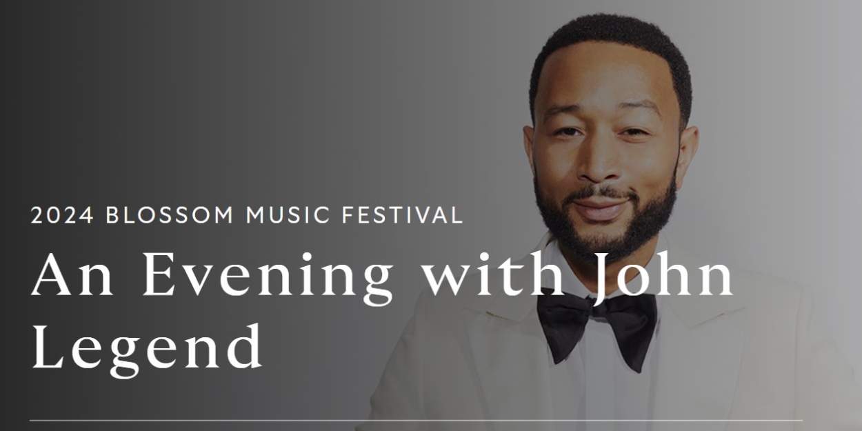 New Date Announced For AN EVENING WITH JOHN LEGEND At Blossom Music Center  Image