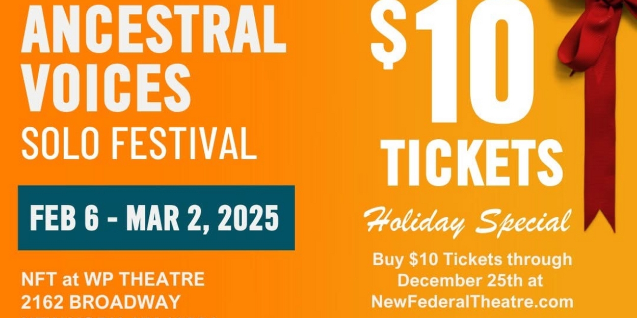 Woody King Jr. New Federal Theatre to Host the Ancestral Voices Solo Festival  Image