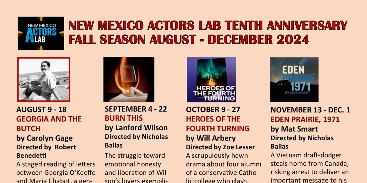 New Mexico Actors Lab Offers 2024 Fall Season Flex-pass For Four Plays  Image