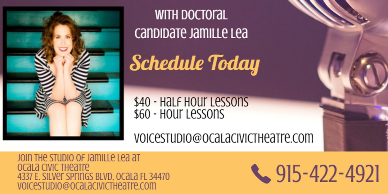 Ocala Civic Theatre to Welcome New Resident Voice Teacher Dr. Jamille Lea Brewster 