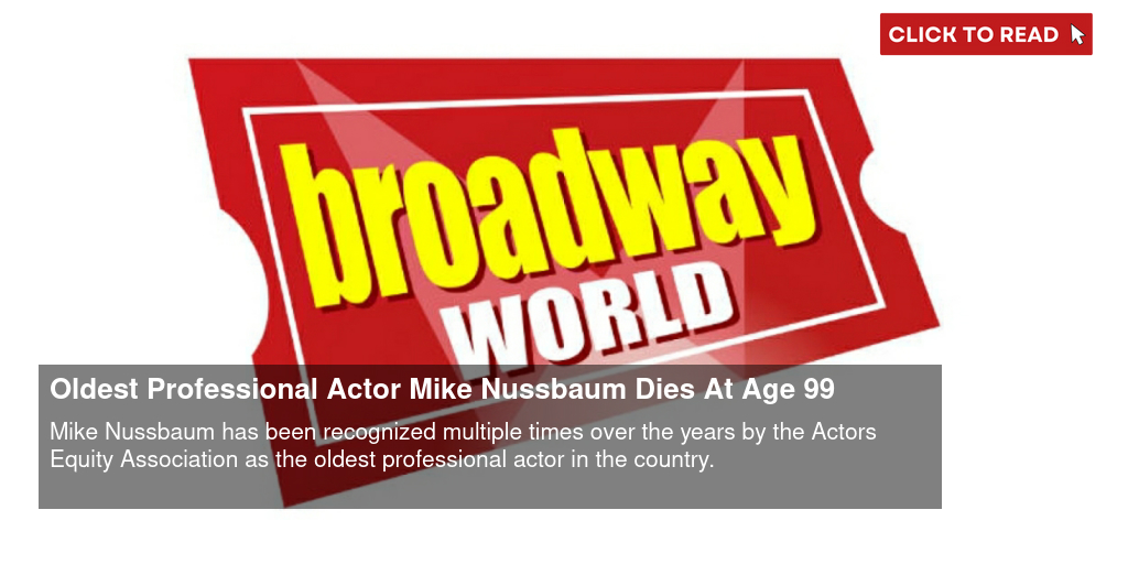 Oldest Professional Actor Mike Nussbaum Dies At Age 99 - Vimarsana News