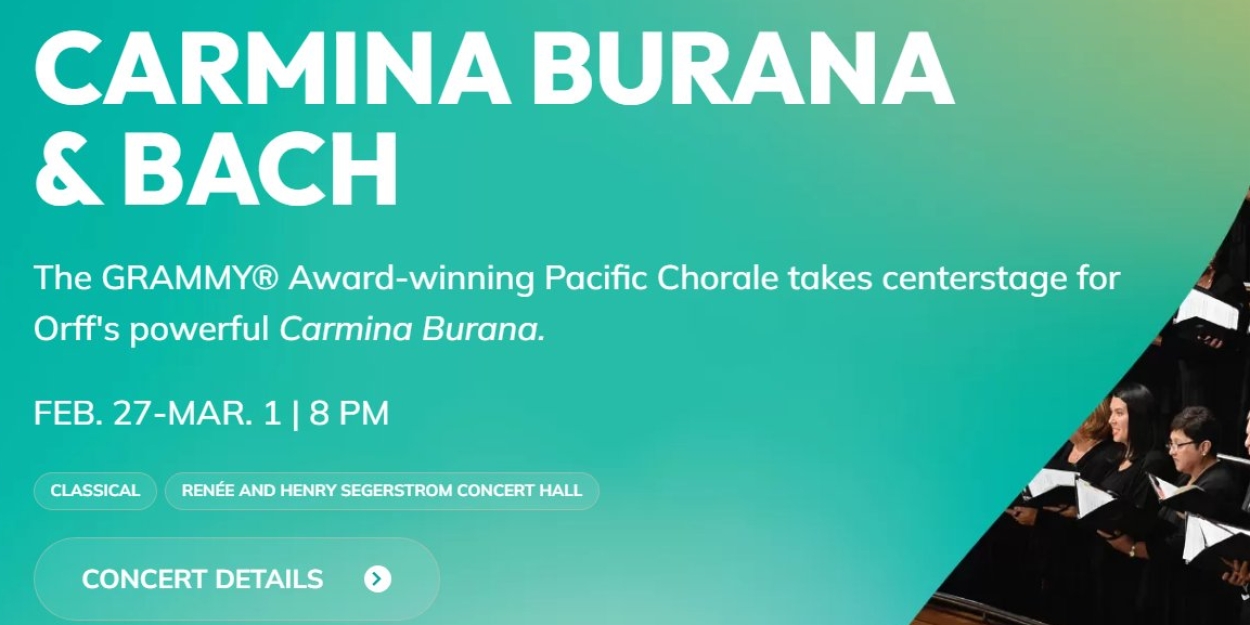 Pacific Symphony And Music Director Carl St. Clair To Perform CARMINA BURANA AND BACH  Image