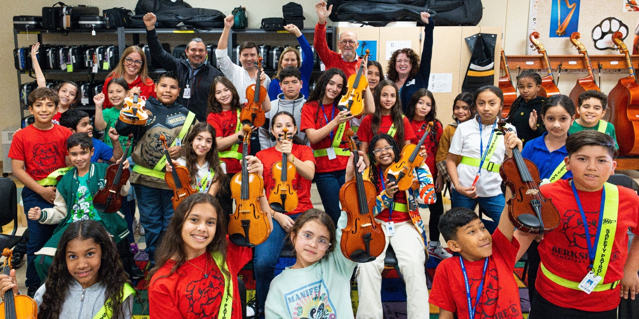 Palm Beach and Ft. Lauderdale Students Receive Violins From Record Donation to Palm Beach Symphony  Image