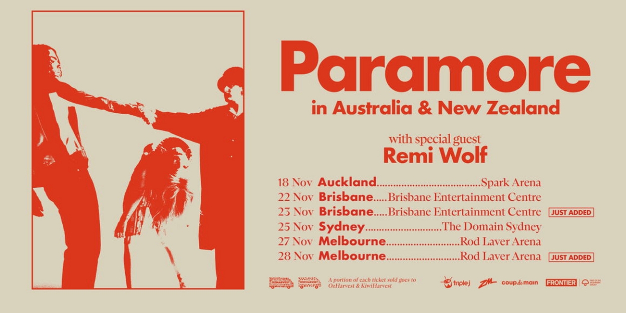 Paramore Add Second Brisbane & Melbourne Shows to November 2023 Tour 
