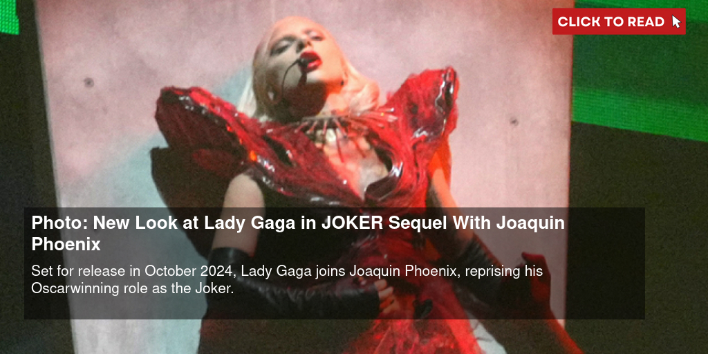 Photo: New Look at Lady Gaga in JOKER Sequel With Joaquin Phoenix - Vimarsana News