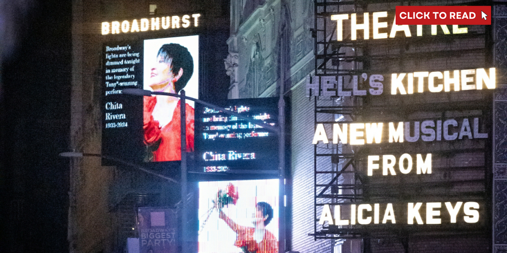 Photos: Broadway Theatres Dim Lights in Memory of Chita Rivera - Vimarsana News