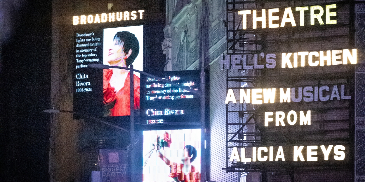 Photos: Broadway Theatres Dim Lights in Memory of Chita Rivera Photo