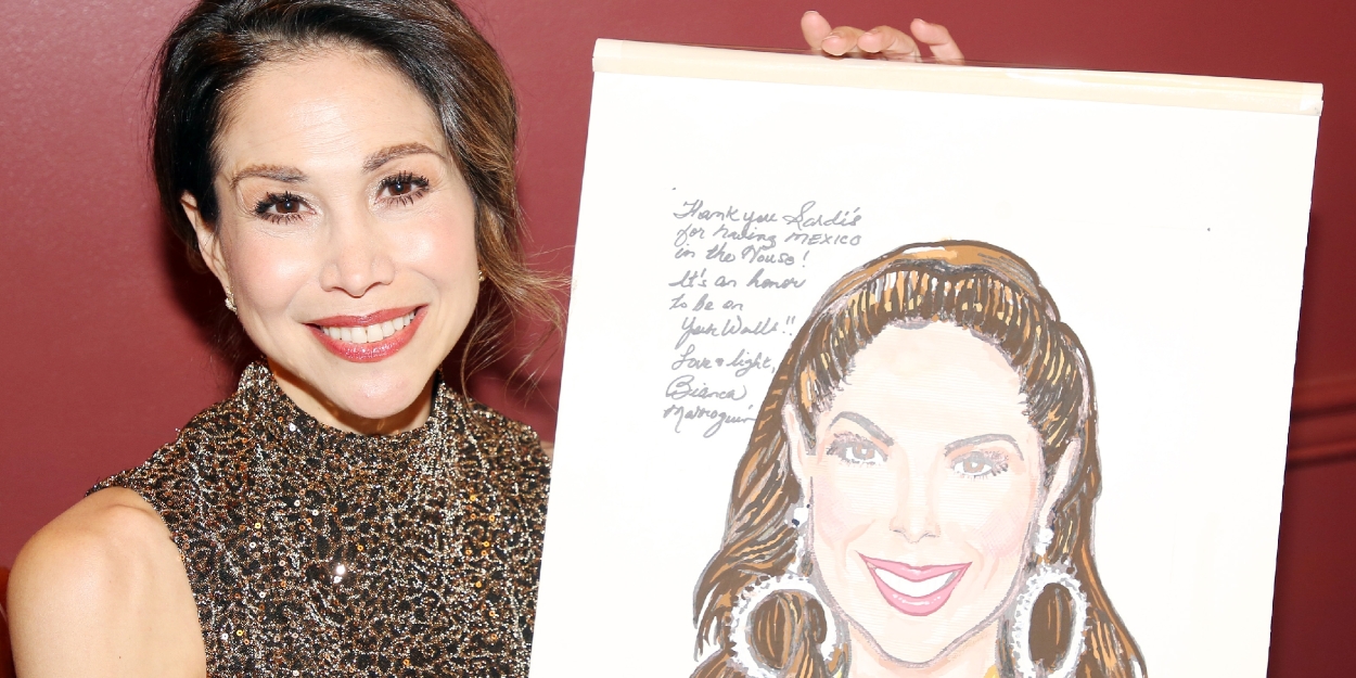 Photos: CHICAGO's Bianca Marroquín Receives Sardi's Caricature