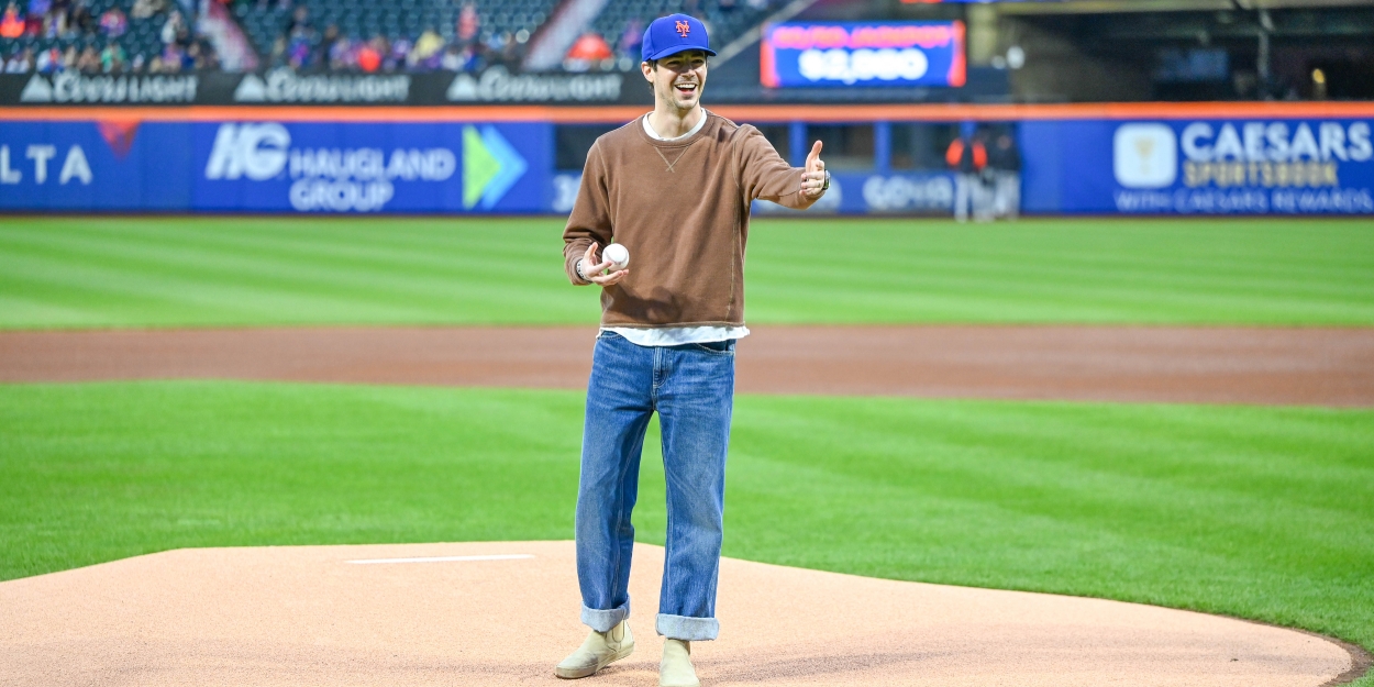 Photos: Grant Gustin Throws First Pitch at Mets vs. Tigers Game