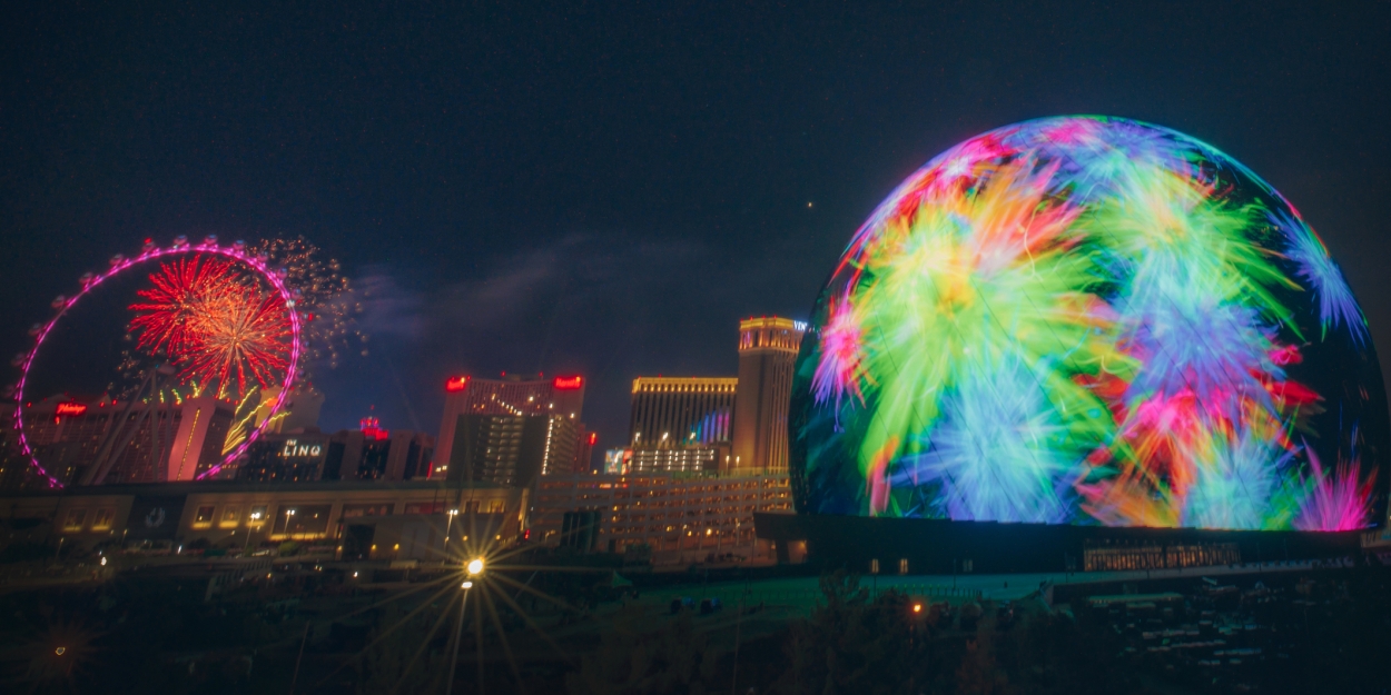 Photos: Sphere in Las Vegas Illuminates Entire Exterior For The First Time Photos