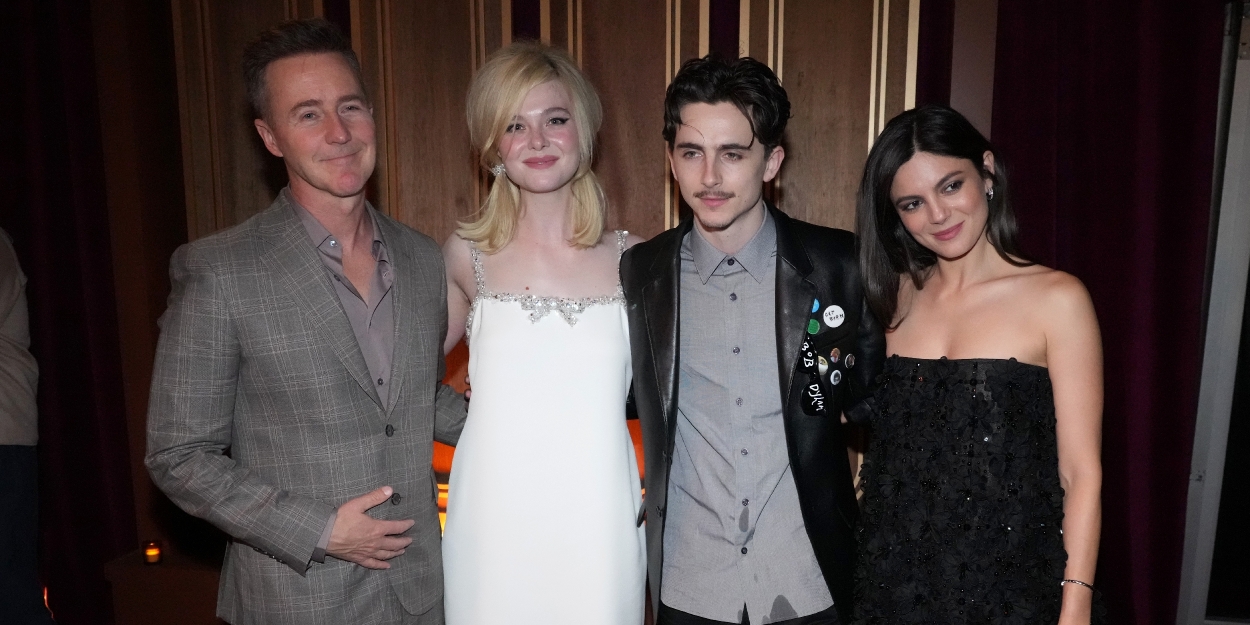 Photos: Timothée Chalamet, Elle Fanning, & More at A COMPLETE UNKNOWN LA Premiere Photo