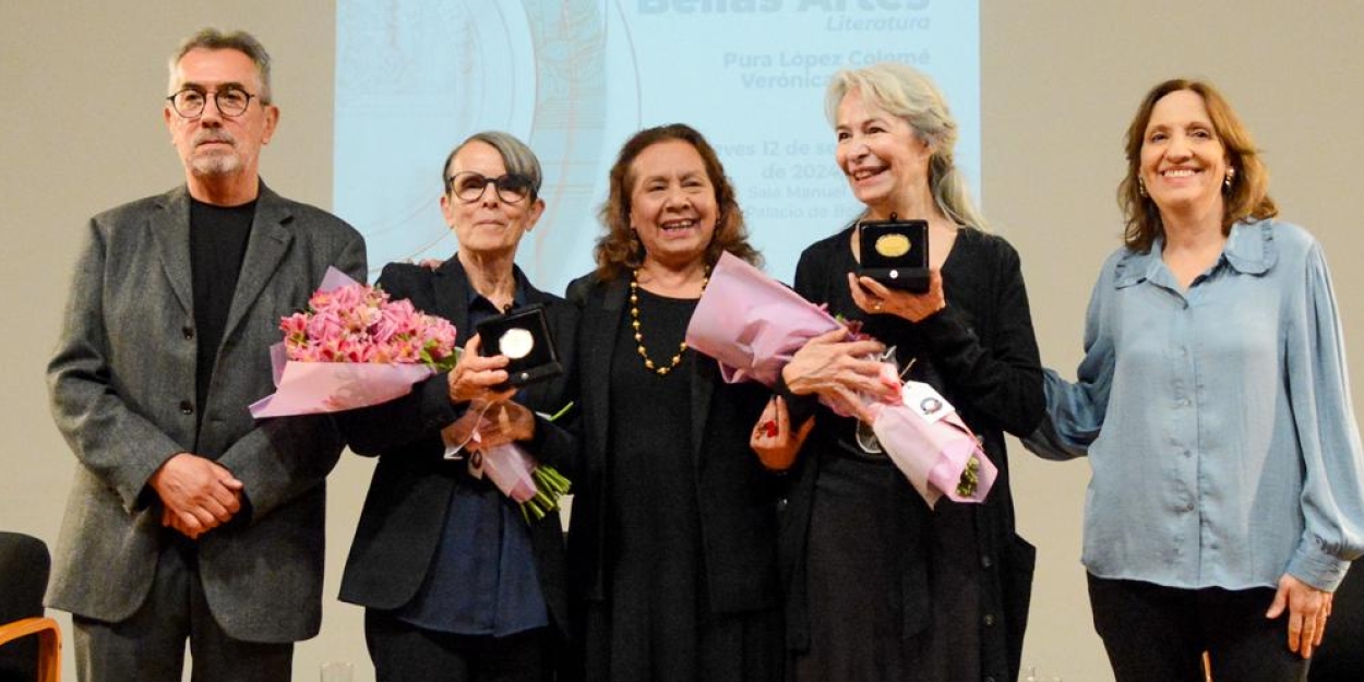 Pura López Colomé Y Verónica Murguía Reciben La Medalla Bellas Artes Por Su Contribución A La Literatura Mexicana  Image