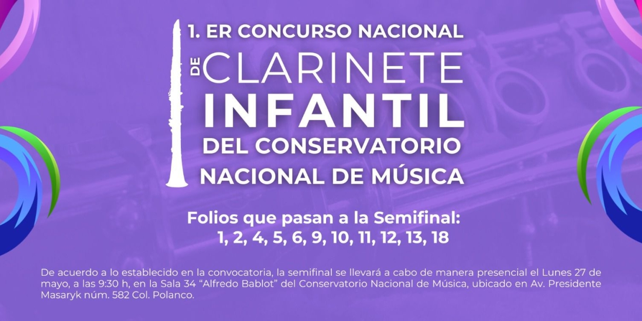 Realizan En El Conservatorio Nacional De Música El Seminario Internacional Y Concurso Nacional Infantil De Clarinete 