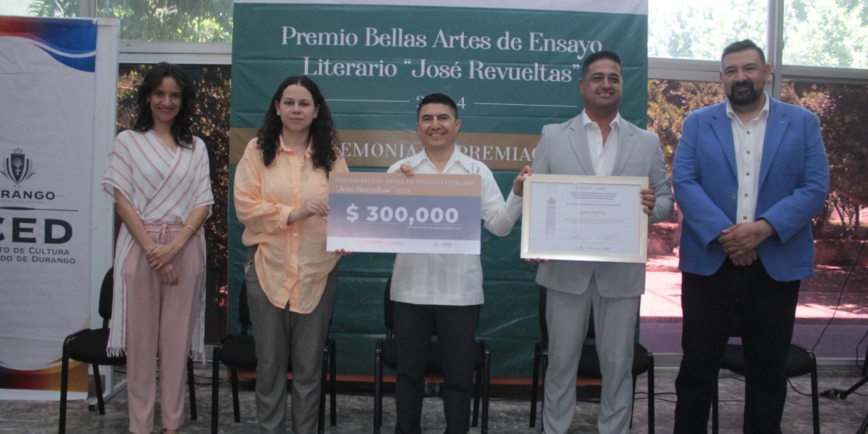 Recibe Balam Rodrigo El Premio Bellas Artes De Ensayo Literario “José Revueltas” 2024 Por Su Obra Kraken  Image