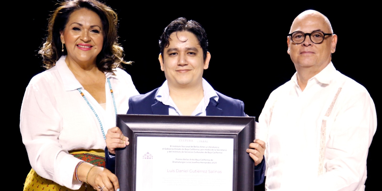 Recibe Luis Daniel Gutiérrez Salinas El Premio Bellas Artes Baja California De Dramaturgia “Luisa Josefina Hernández” 2024  Image