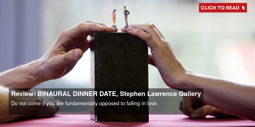 Review: BINAURAL DINNER DATE, Stephen Lawrence Gallery - Vimarsana News