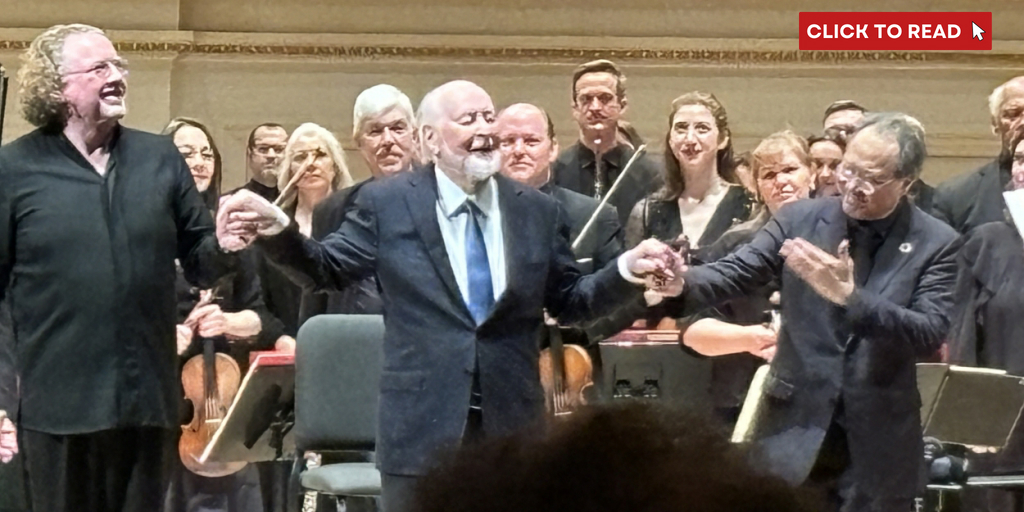 Review: Carnegie Hall Brings Audience to Its Feet with AN EVENING WITH JOHN WILLIAMS AND YO-YO MA - Vimarsana News
