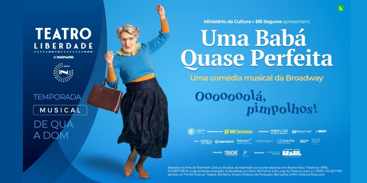 Fun and Delightful Musical UMA BABÁ QUASE PERFEITA (Mrs. Doubtfire) Opens in São Paulo Photo