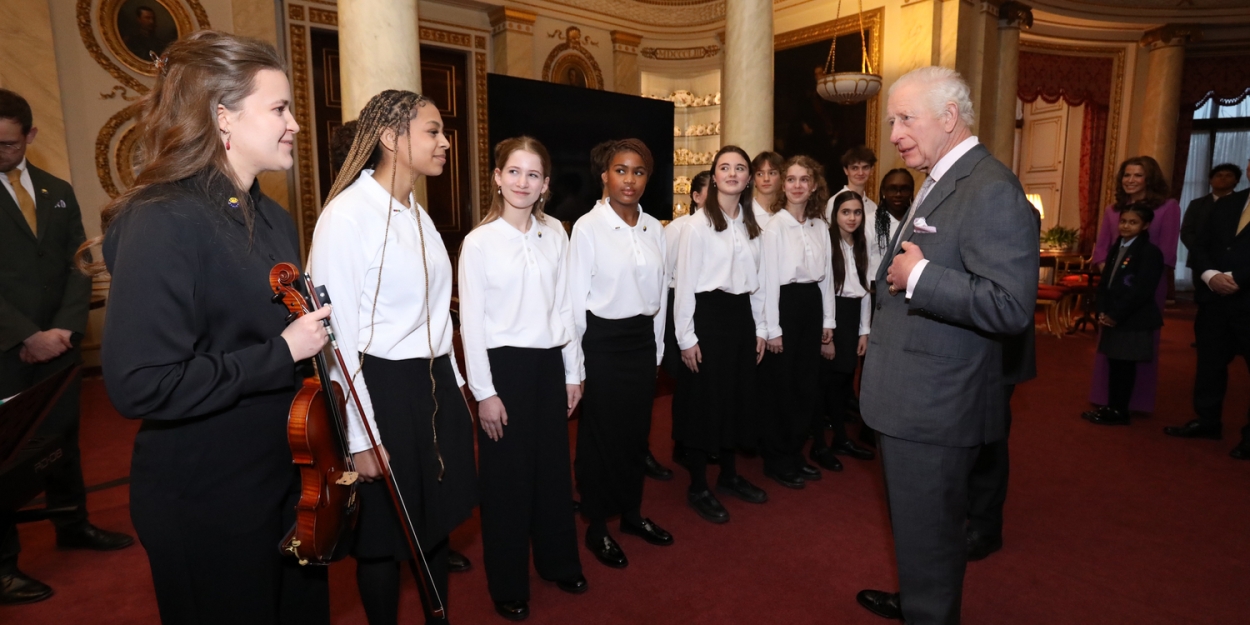 The National Youth Music Theatre Perform For His Majesty The King At Buckingham Palace To Showcase Holocaust Memorial Project  Image