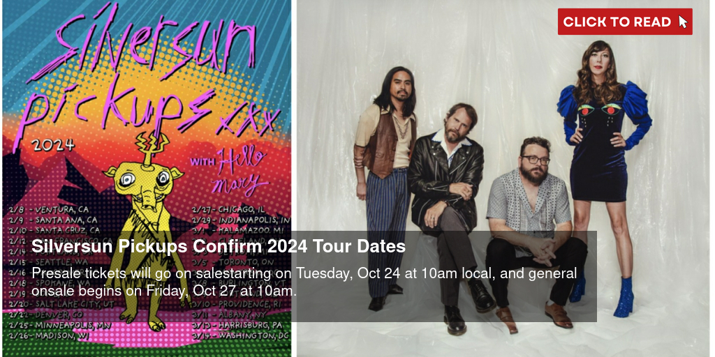 NEW SHOW: Los Angeles, CA  Sep 27 – Silversun Pickups