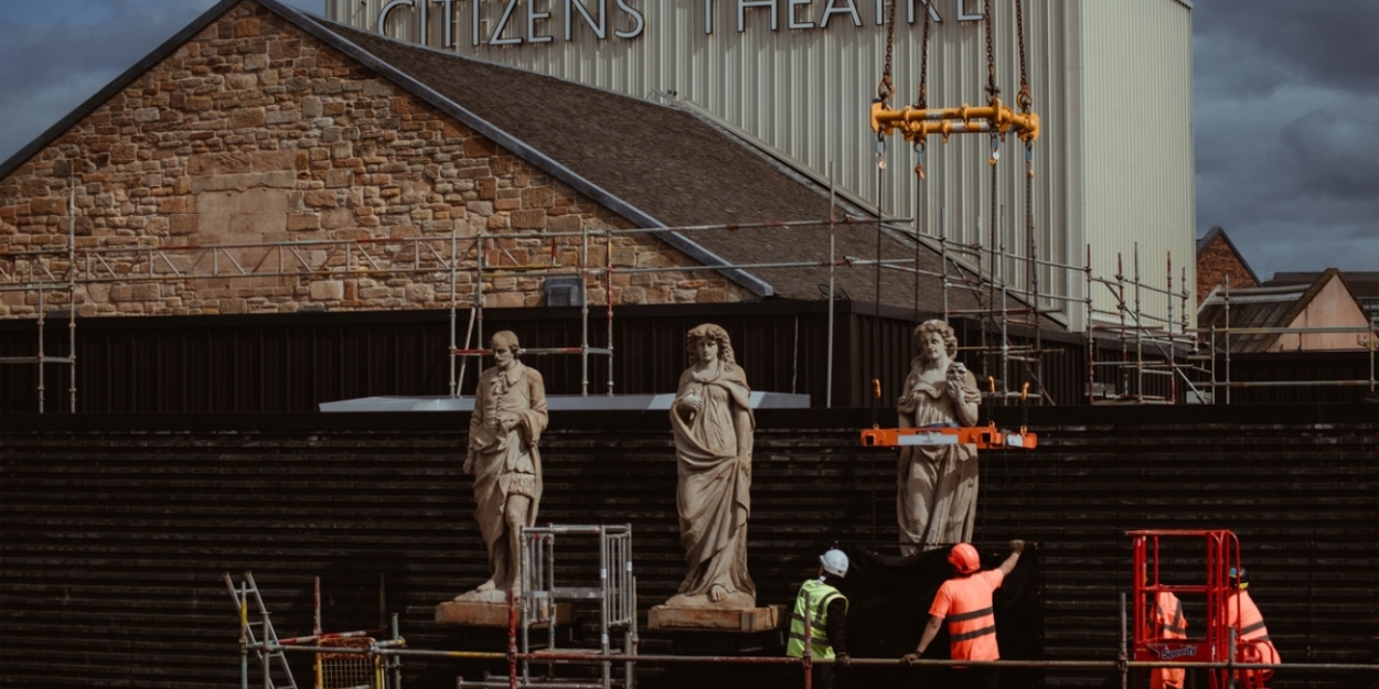 Six Statues Dramatically Returned To The Roof of The Citizens Theatre 
