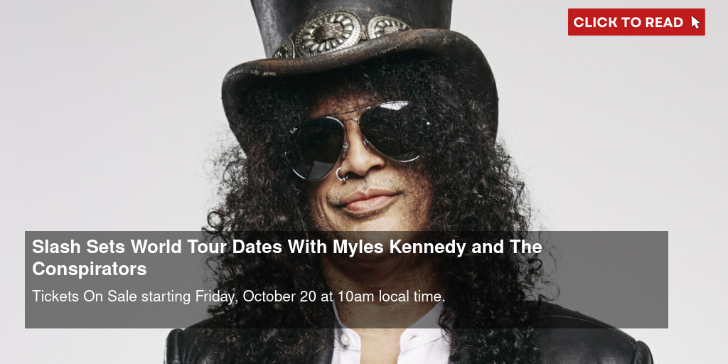 Slash Feat. Myles Kennedy And The Conspirators Tickets, 2023 Concert Tour  Dates