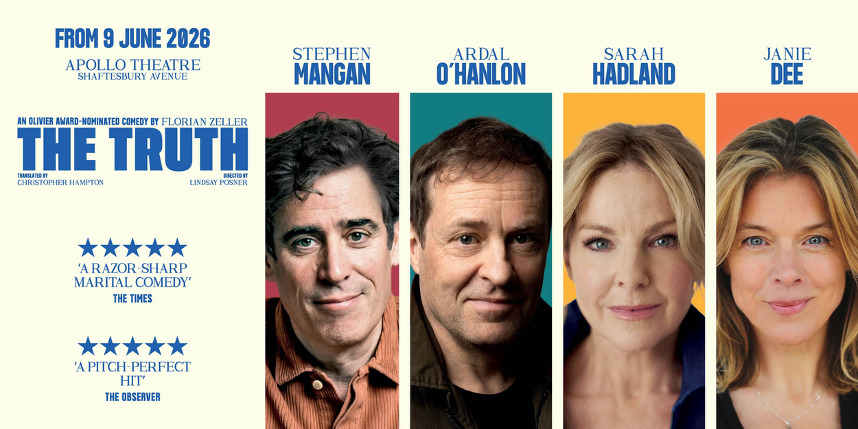 Stephen Mangan, Ardal O’Hanlon, Sarah Hadland und Janie Dee werden in DIE WAHRHEIT die Hauptrollen spielen 