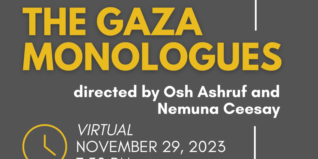 THE GAZA MONOLOGUES Comes to the Noor Theatre This Week Photo