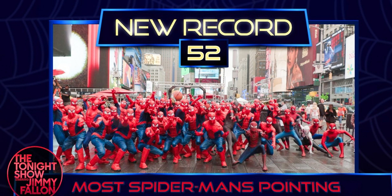 Tonight Show Sets Times Square Record for Spider-Man: Brand New Day Video