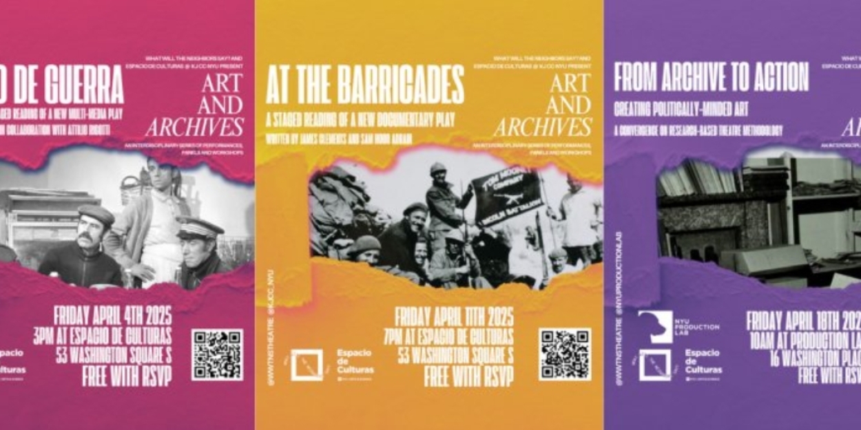 The Neighbors Annouce April Events Series With ESPACIO DE CULTURAS At NYU  Image