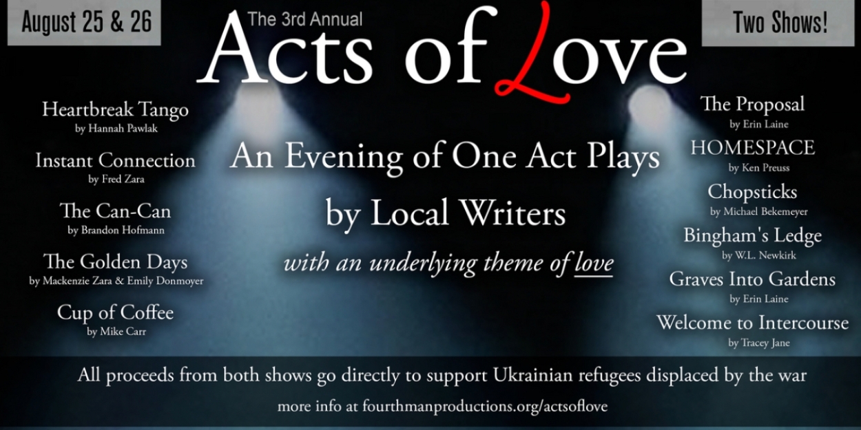 Third Annual ACTS OF LOVE to Be Held in August  Image