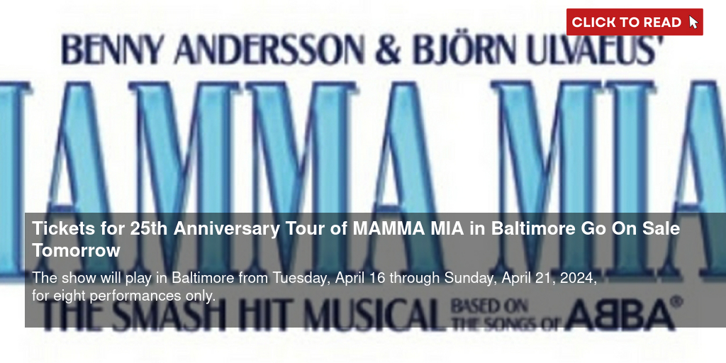 Mamma Mia! - Ohio Theater, Columbus, OH - Tickets, information