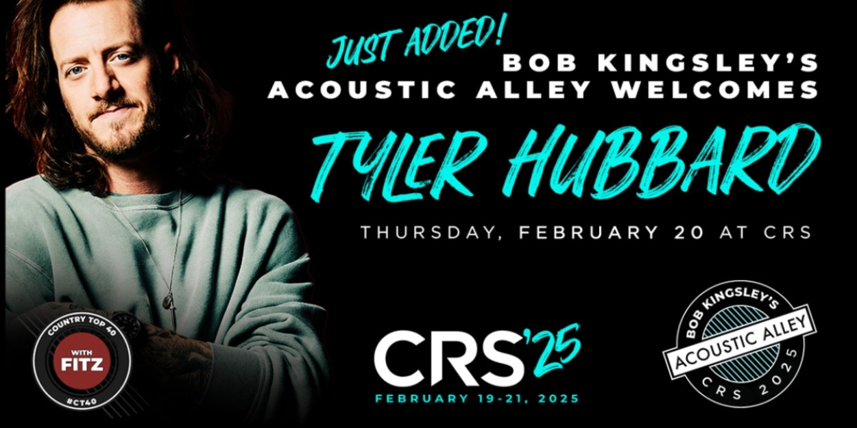 Tyler Hubbard to Perform During 'Bob Kingsley's Acoustic Alley' at CRS 2025  Image