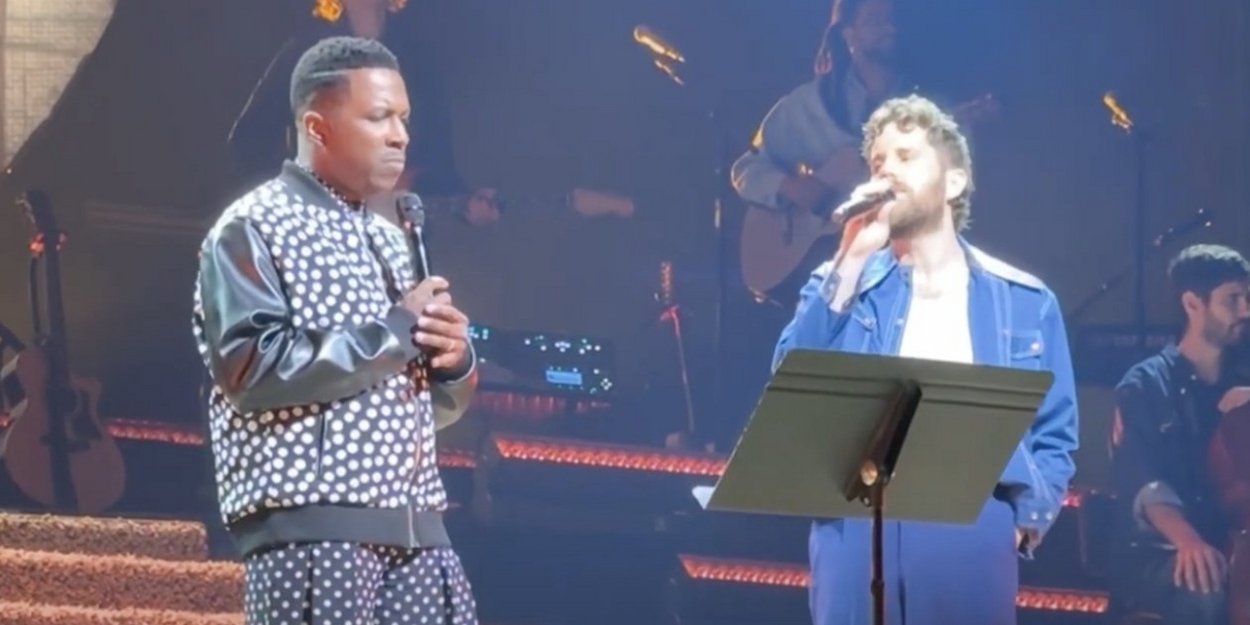 Video: Ben Platt and Leslie Odom Jr. Perform 'The Sound of Silence' at the Palace Theater