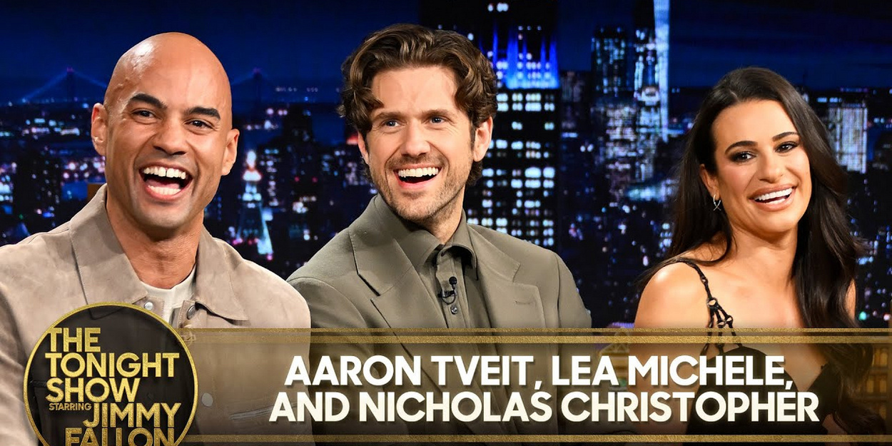 Video: Aaron Tveit, Lea Michele & Nicholas Christopher Talk CHESS, Share Vocal Warmups on THE TONIGHT SHOW Photo