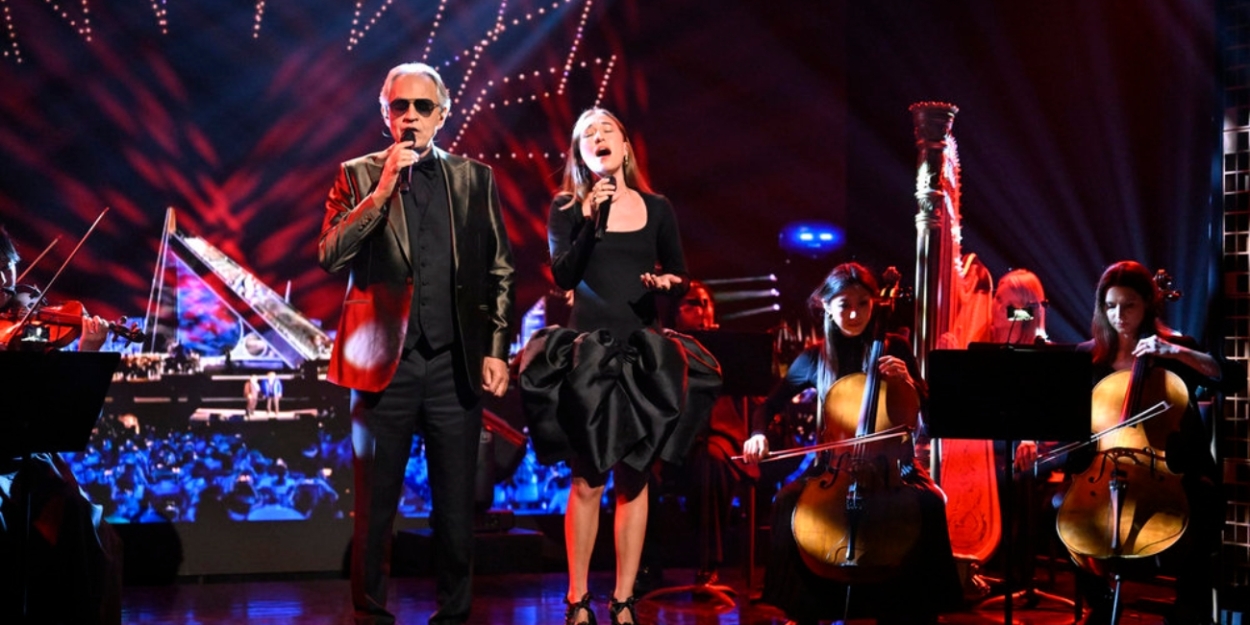 Video: Andrea Bocelli and Lauren Daigle Perform 'Canto della Terra' on THE TONIGHT SHOW Photo