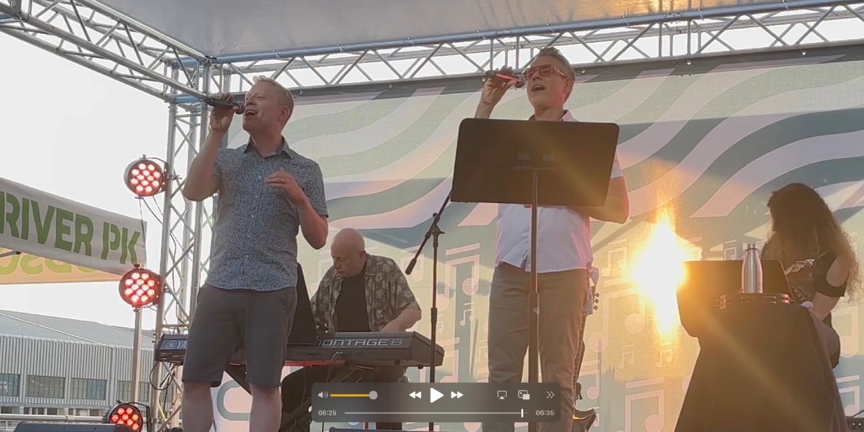 Exclusive: Anthony Rapp & Adam Pascal Reunite at Broadway By the Boardwalk Photo