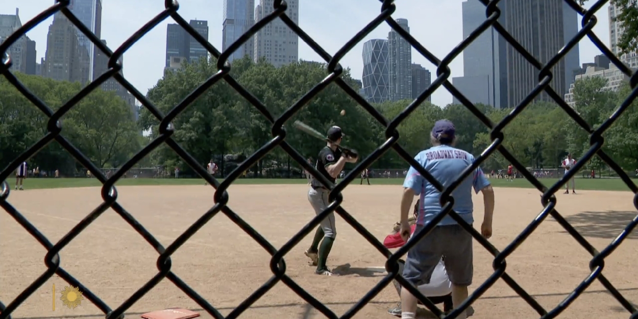 Video: Nick Jonas, George Clooney & More Hit the Field with the Broadway Softball League Photo