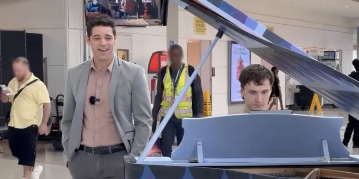 Video: Jeremy Jordan Gives Surprise JUST IN TIME Performance at the Newark Airport Video
